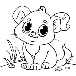 Cute Medium Animal Coloring Page 58942-47451