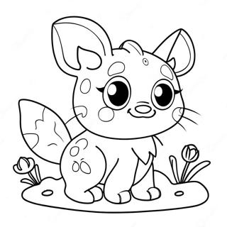 Cute Medium Fantasy Creature Coloring Page 58943-47453