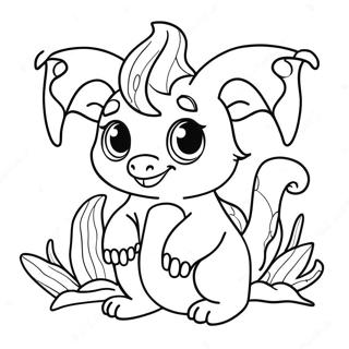 Cute Medium Fantasy Creature Coloring Page 58943-47455