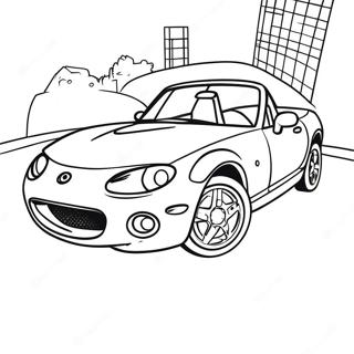 Mazda Mx 5 Miata Convertible Coloring Page 58963-47470