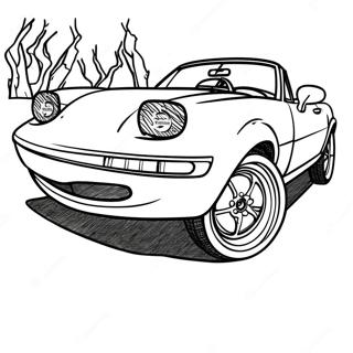 Mazda Mx 5 Miata Convertible Coloring Page 58963-47472