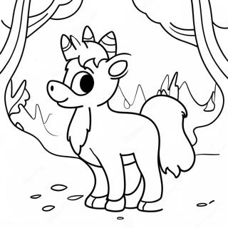 Cute Frost Fury In Snowy Landscape Coloring Page 58973-47477