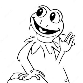 Kermit The Frog Singing Coloring Page 58983-47485