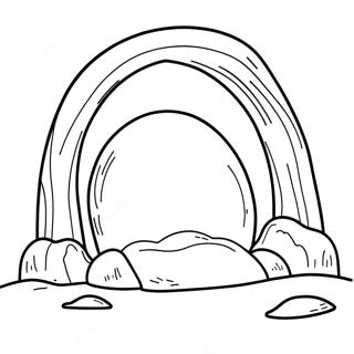 Empty Tomb With Glowing Light Coloring Page 59012-47506