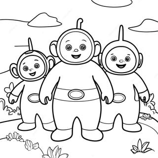 Teletubbies Coloring Page 5901-4874