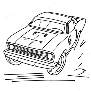 Dirt Track Racing Coloring Pages