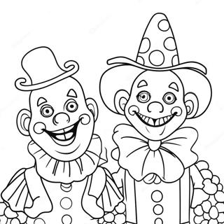 Whimsical Clowns In The Amazing Digital Circus Coloring Page 59093-47572