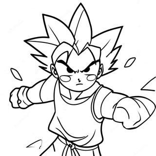 Gon Freecss In Action Coloring Page 5912-4889