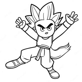 Gon Freecss In Action Coloring Page 5912-4891