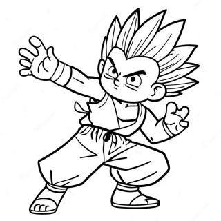 Gon Freecss In Action Coloring Page 5912-4892