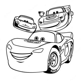 Lightning Mcqueen With Friends Coloring Page 59133-47603