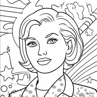 Roy Lichtenstein Coloring Page 59162-47622