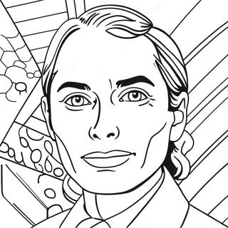 Roy Lichtenstein Pop Art Coloring Page 59163-47635