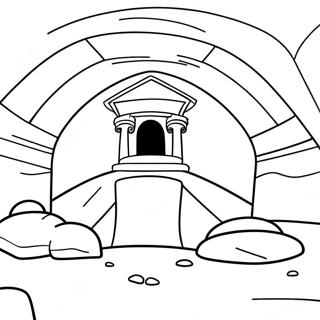 Resurrection Empty Tomb Coloring Pages