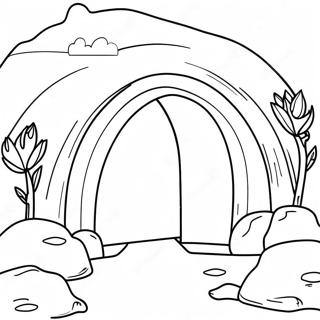 Resurrection Empty Tomb Coloring Page 59182-47643