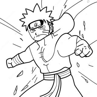 Pain Naruto In Battle Coloring Page 59193-47656