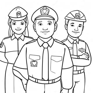 Community Helpers Coloring Page 591-471