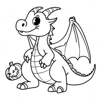 Halloween Dragon Coloring Page 59202-47658