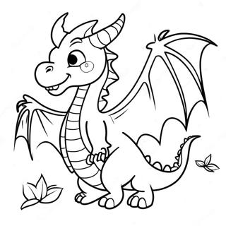 Spooky Halloween Dragon Coloring Page 59203-47670