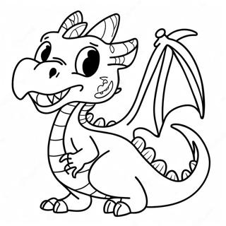 Spooky Halloween Dragon Coloring Page 59203-47671