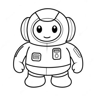 Among Us Mini Crewmate Coloring Pages