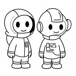 Among Us Mini Crewmate Coloring Page 59222-47675