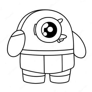 Cute Among Us Mini Crewmate Coloring Page 59223-47680