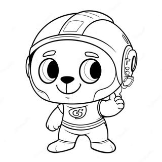 Go Team Mascot Coloring Page 59233-47686