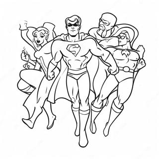 Superhero Christmas Coloring Pages