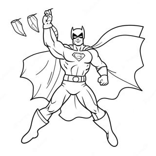 Superhero Christmas Coloring Page 59242-47692