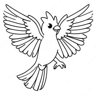 Majestic Articuno Flying Coloring Page 59253-47708