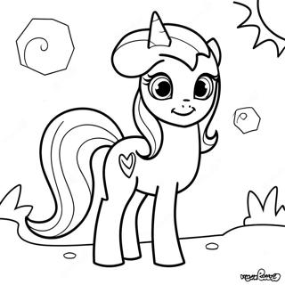 Sunset Shimmer Coloring Pages