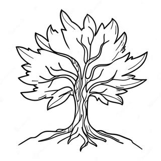 Fiery Burning Bush Coloring Page 59293-47734