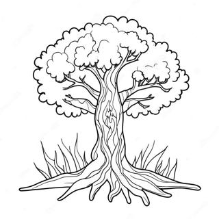 Fiery Burning Bush Coloring Page 59293-47735