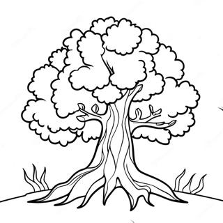 Fiery Burning Bush Coloring Page 59293-47736