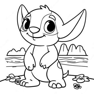 Adventurous Lilo And Stitch Coloring Page 59303-47738