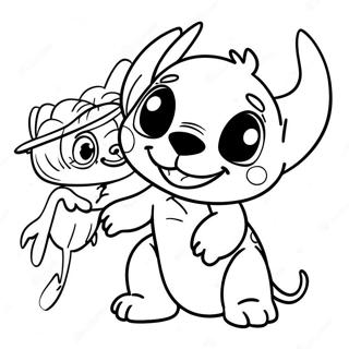 Adventurous Lilo And Stitch Coloring Page 59303-47740