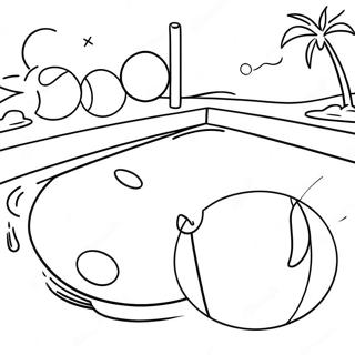 Swimming Pool Coloring Pages