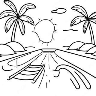 Swimming Pool Coloring Pages