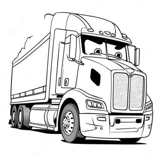 Semi Truck Coloring Pages