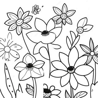 Wildflower Coloring Pages