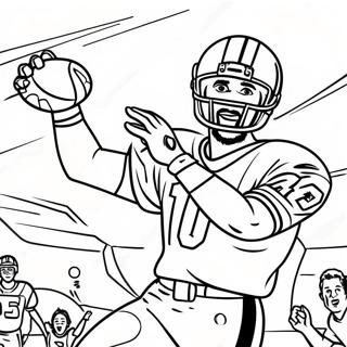 Jerry Rice Catching A Pass Coloring Page 59343-47778