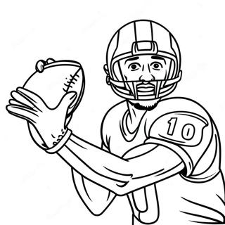 Jerry Rice Catching A Pass Coloring Page 59343-47779