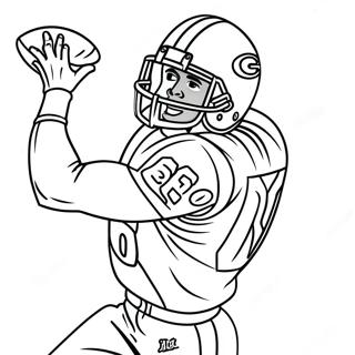 Jerry Rice Catching A Pass Coloring Page 59343-47780