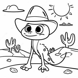 Rango In Colorful Desert Scene Coloring Page 59373-47798