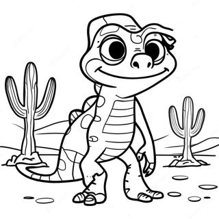 Rango In Colorful Desert Scene Coloring Page 59373-47799