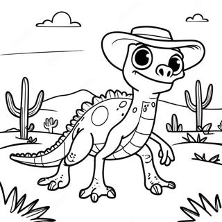 Rango In Colorful Desert Scene Coloring Page 59373-47800