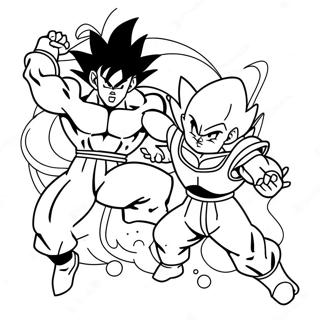 Goku Vs Frieza Coloring Pages