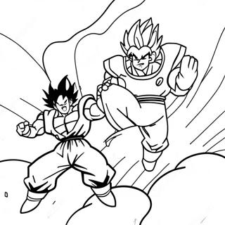 Goku Vs Frieza Epic Battle Coloring Page 59392-47812