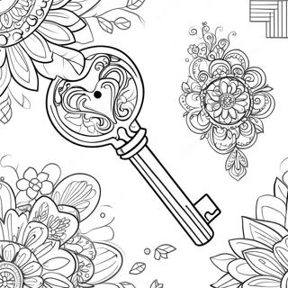 Key Coloring Page 59412-47826